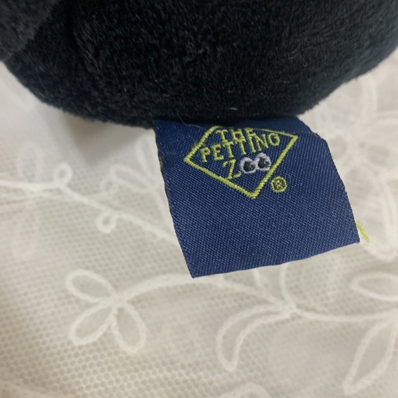 The Petting Zoo baby Chimp Monkey plush 7" black wearing hat & scarf 1994 - Picture 8 of 10